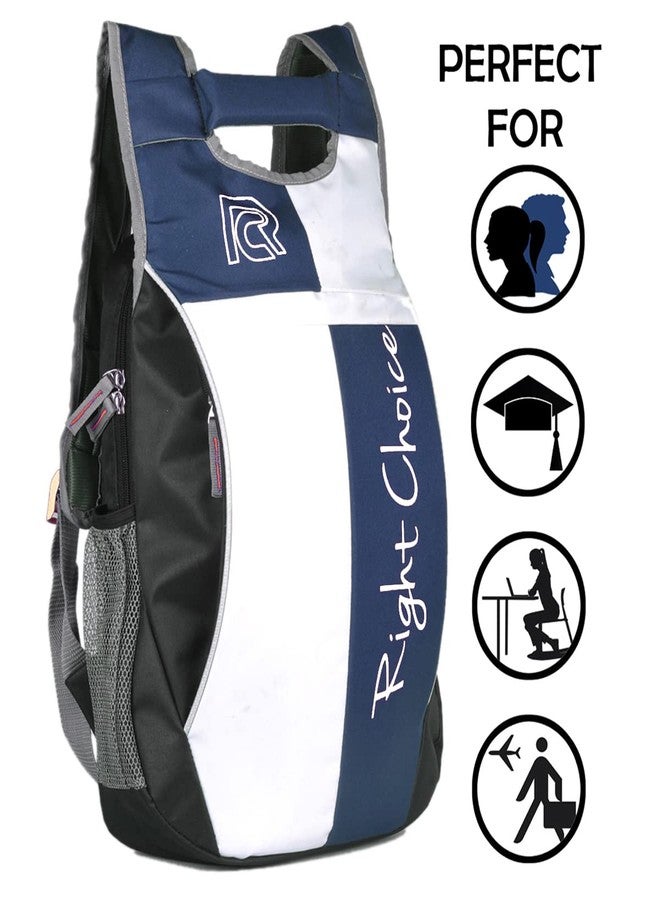 RIGHT CHOICE Fashionable Classic Backpack | Water resistant Bag | Ideal for Boys & Girls | Trendy bag mens Backpack for Men's & Women's (Navy Blue) - Image 5